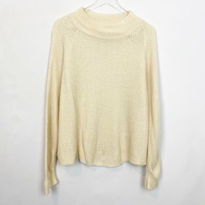 Micha Lounge Cream Knit Pullover Medium